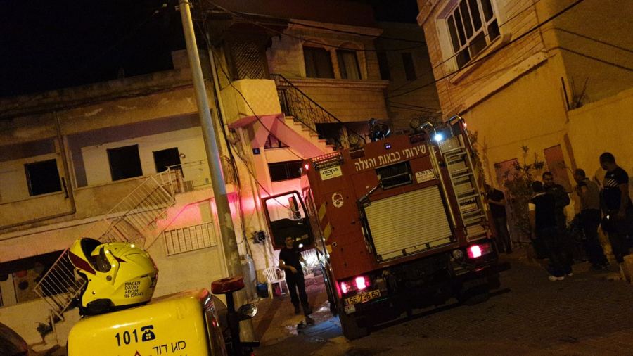 باقة الغربية : اضرام النيران في بيت المشتبه بجريمة مقتل الشاب احمد ضراغمة 